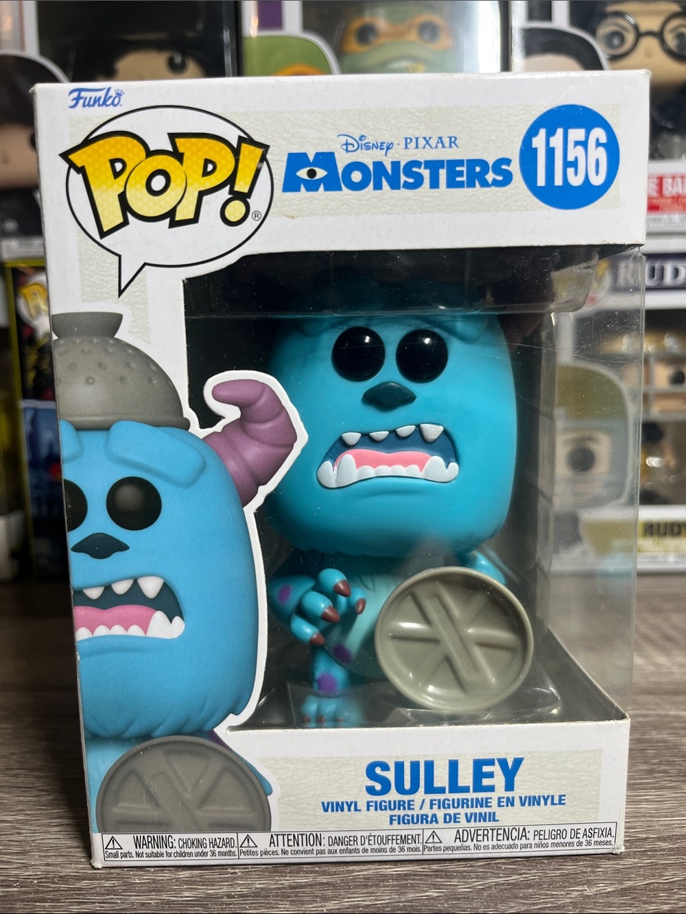 Funko POP! Monsters Sulley Vinyl Figure - Blue, Purple, White